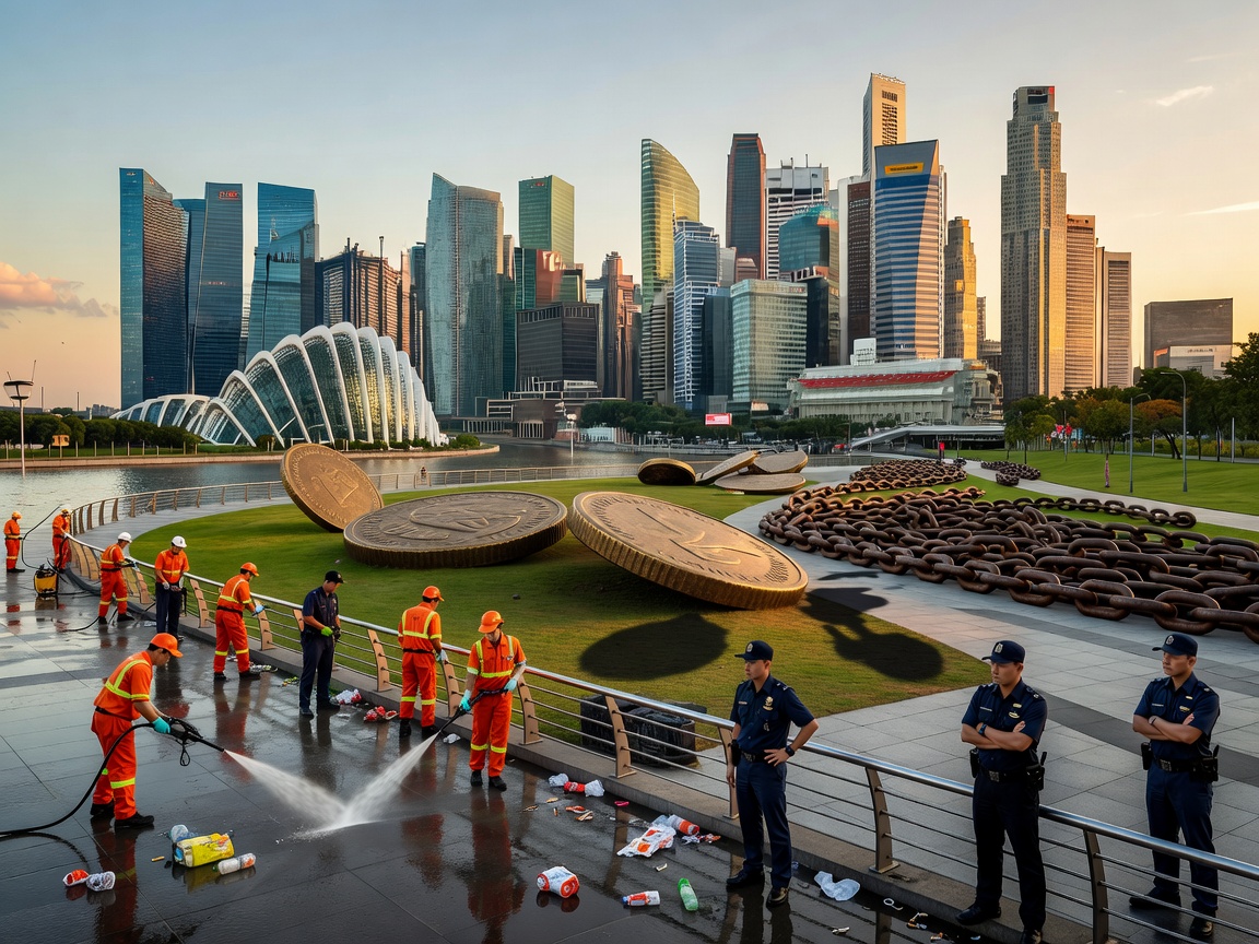 Singapore city skyline and spotless streets illustrating gum import restrictions